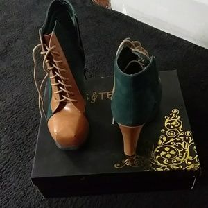 Suede Cerulean Boots. NWOT